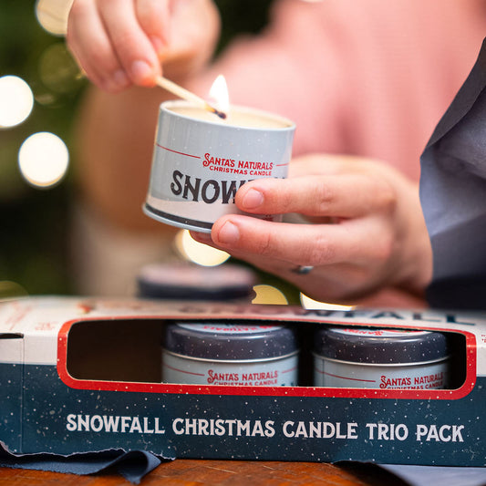 Snow Fall Mini Trio Candle Set