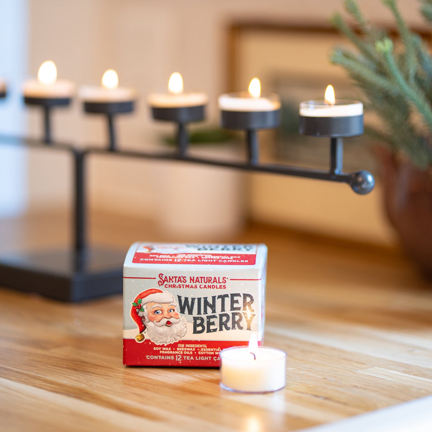 Winter Berry Tea Light Candles