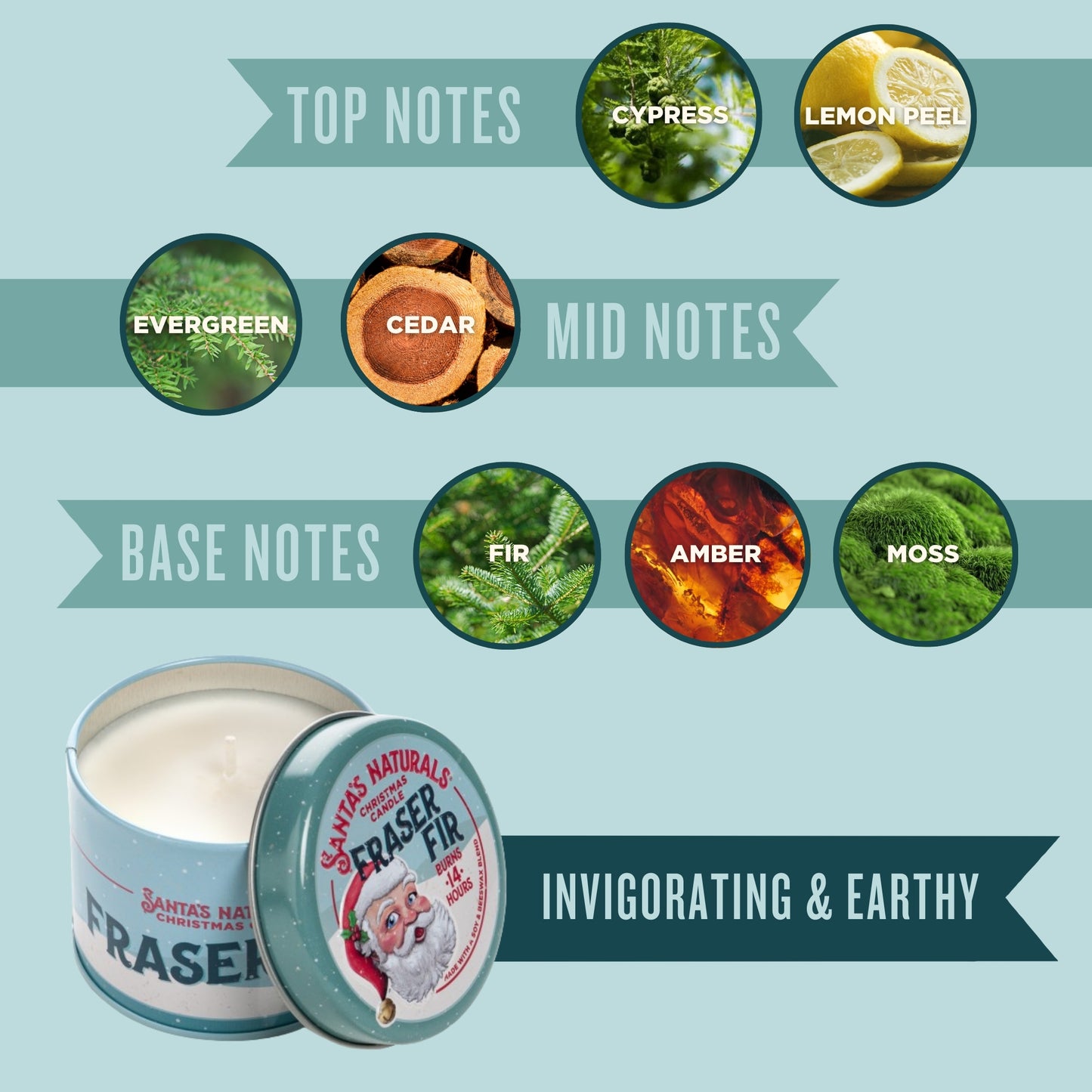 Fraser Fir Mini Trio Candles